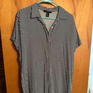 Forever 21 longline button up